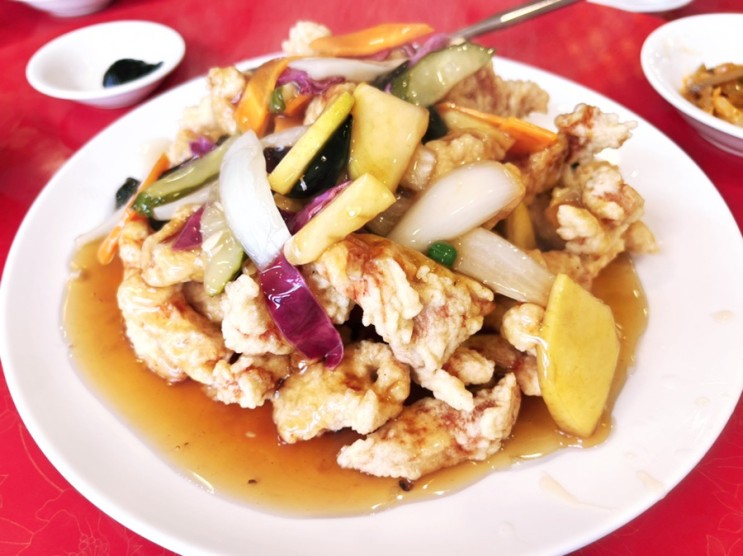 부산 금정구 구서동 중화요리 맛집 중국집 해연에서 짬뽕과 탕수육